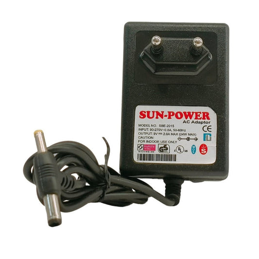 Sunpower 9V 2A AC-DC SMPS Based Power Adaptor / Adapter