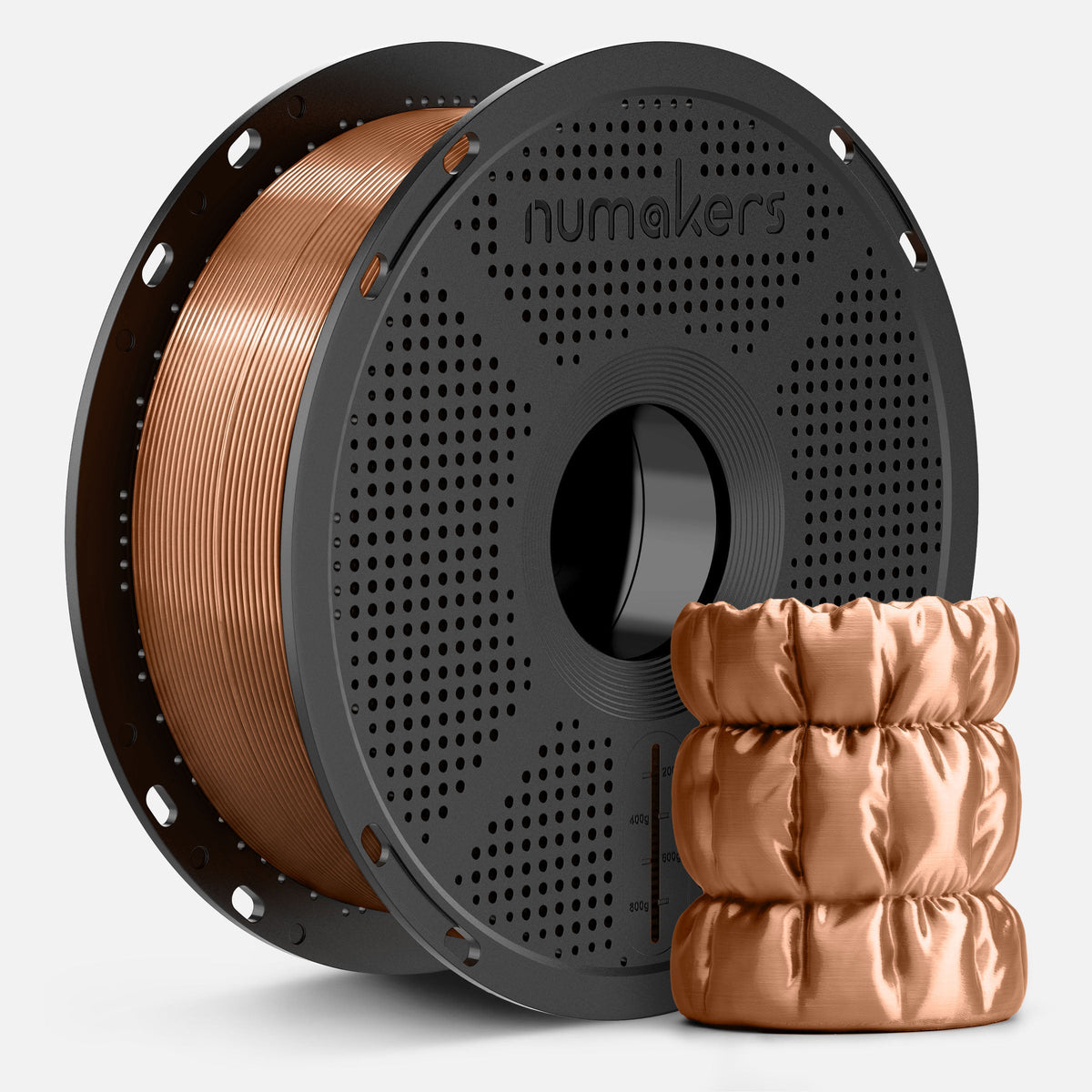 Numakers PLA Silk Filament – Copper – 1.75 mm / 1 kg
