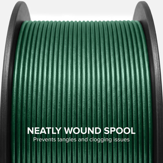 Numakers PLA Metallic Filament – Ferrous Green – 1.75 mm / 1 kg