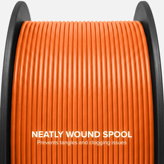 Numakers PLA+ Outrageous Orange filament spool, second view