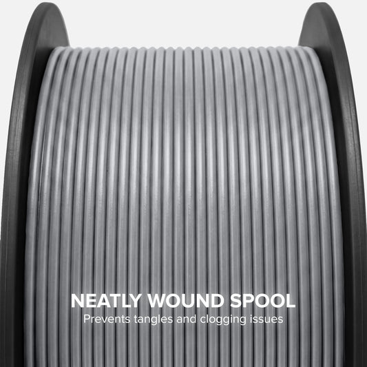 Numakers PLA+ Simply Silver filament spool, second view