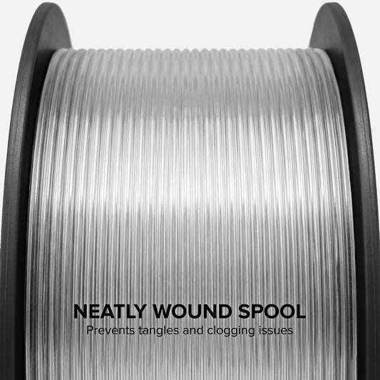 Numakers PLA+ Transparent filament spool, second view