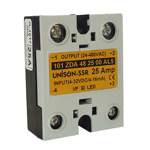 Solid State Relay UNISON SSR 25AMP UNI 101 ZDA 48 25 00 AL5, DC TO AC