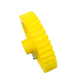 38 Teeth 60mm Plastic Spur Gear 6mm Shaft (yellow)