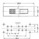 Slide Switch Double pole four throw 4 position 10 pin DIP type with 4 fixed pin handle heights
