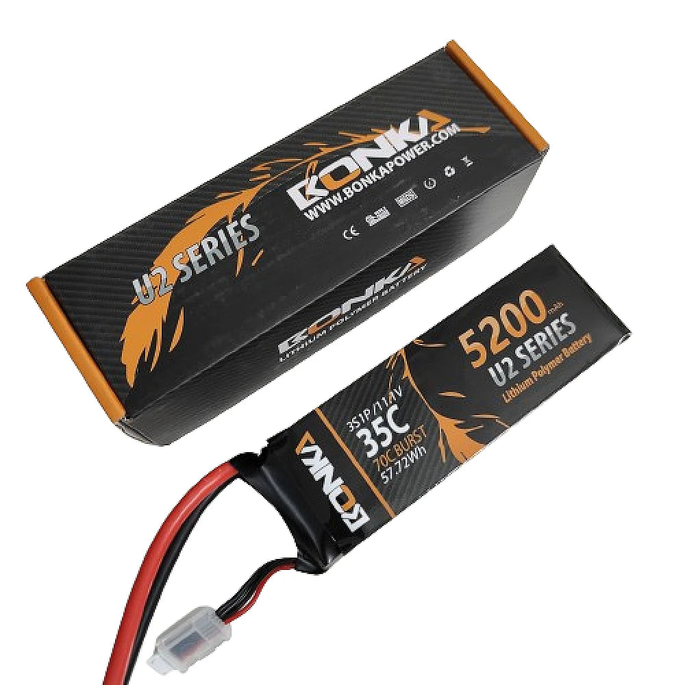 Bonka 11.1V 5200mAh 35C 3S1P U2 Series Lipo Battery