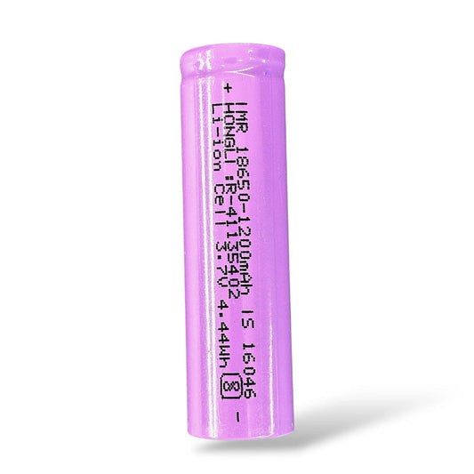 Hongli 1200mAh 18650 Rechargeable Lithium ion Battery, 3.7 V 4.44Wh Li-Ion Cell