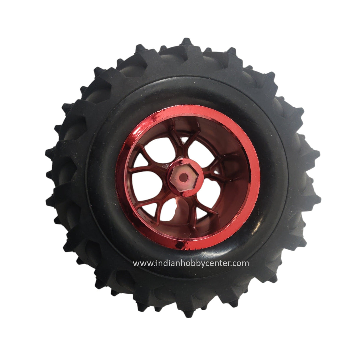 125mm ATV Robotics Wheel -All Terrain Robot Monster Off Road Wheel (Red)