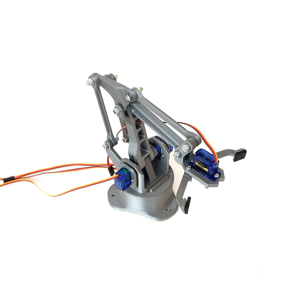 DIY 4DOF Four degree Of Freedom Robotic arm DIY with SG90 Servos (3D Printed)
