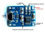 Micro USB TP4056 / TC 4056 1A Li-Ion Lithium Battery Charging Module  (Type-B)