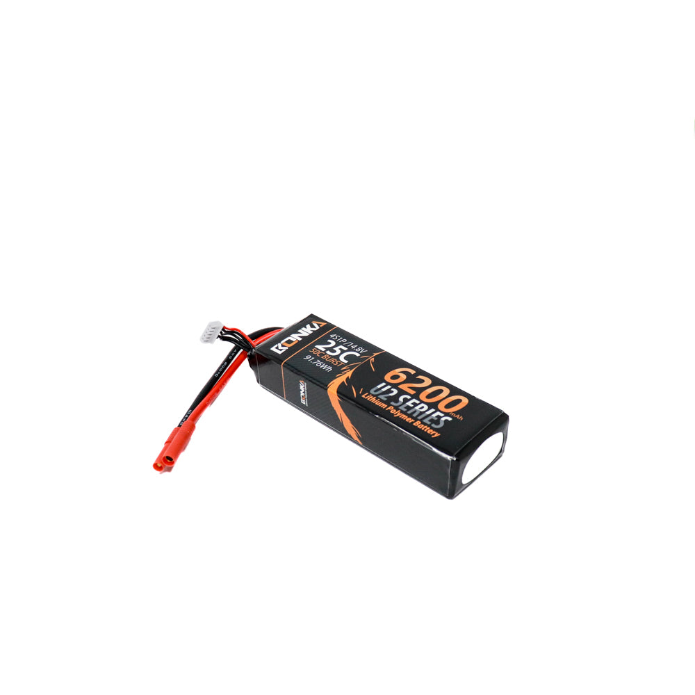Bonka 14.8V 6200mAh 35C 4S Lithium Polymer Battery Pack