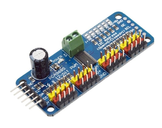 PCA9685 16-Channel 12-bit PWM / Servo Driver I2C interface for Arduino Raspberry Pi