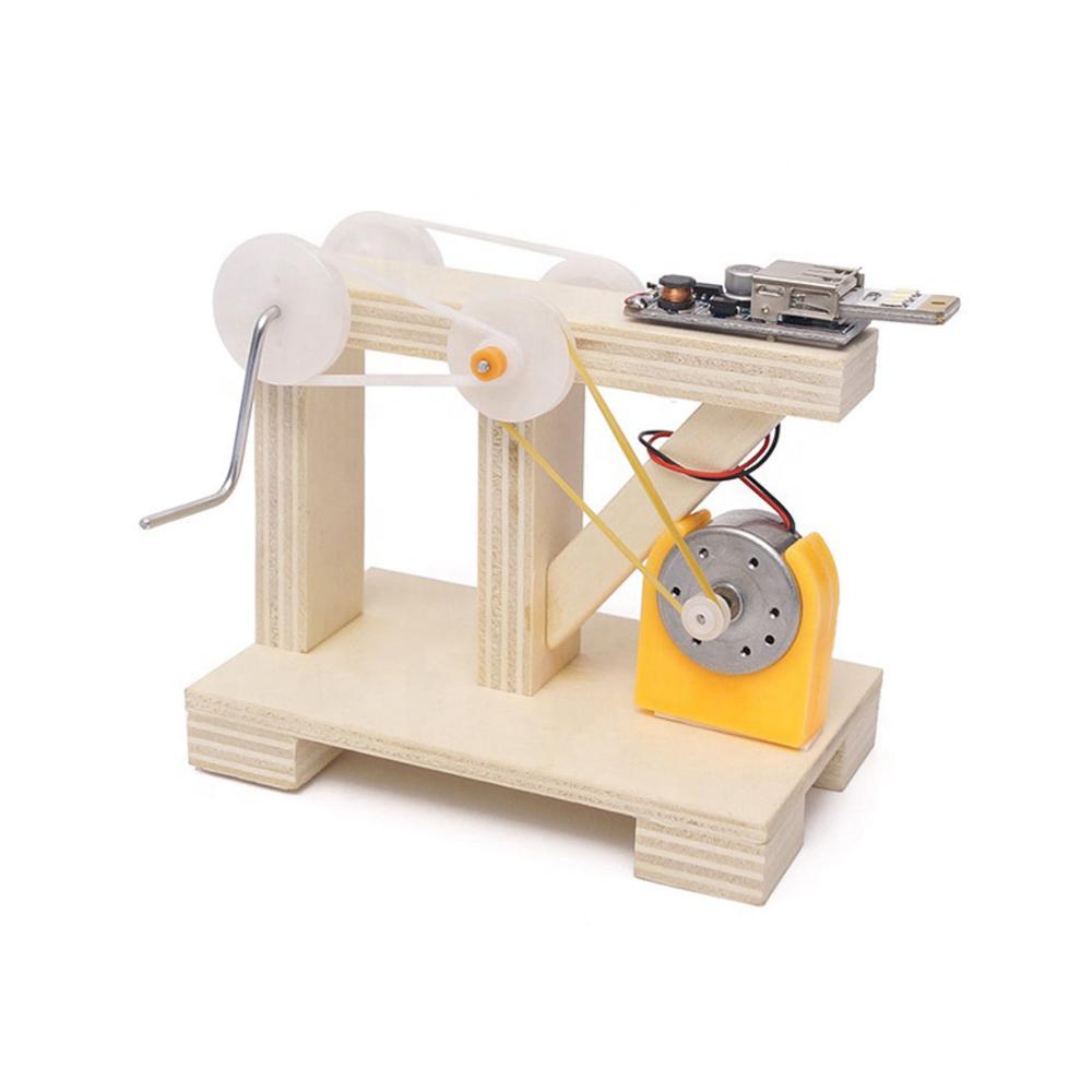 DIY Hand Crank Generator Fun Energy Conversion Kit for Kids (A-032)