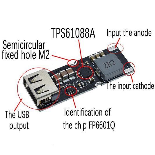 TPS61088 Step-up Boost Power modules for Mobile Battery Fast Charging Boards 3.2-4.2V TO 5-12V