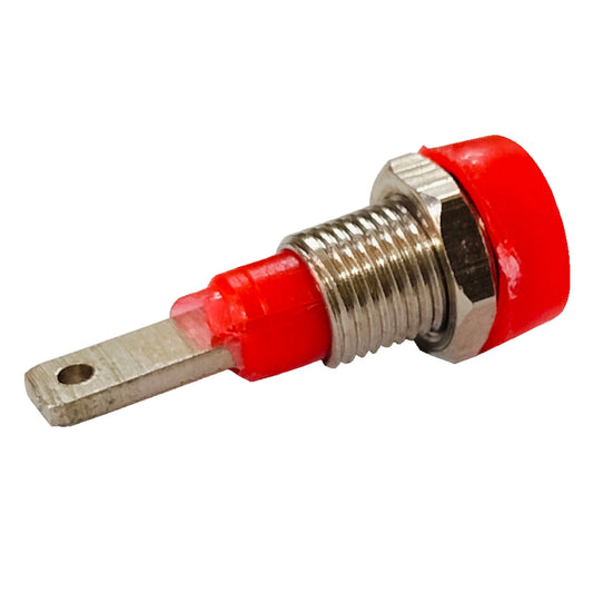 2mm Banana Socket Female Panel Mount Type - Red