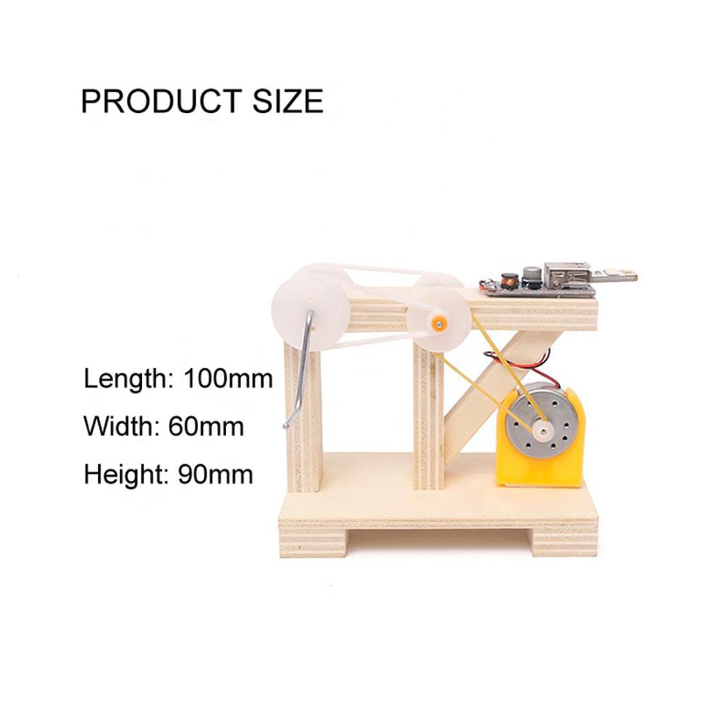 DIY Hand Crank Generator Fun Energy Conversion Kit for Kids (A-032)