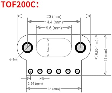 TOF200C - Time of Flight (ToF) Laser Ranging Sensor Module with distance sensor VL53L0X (200cm)