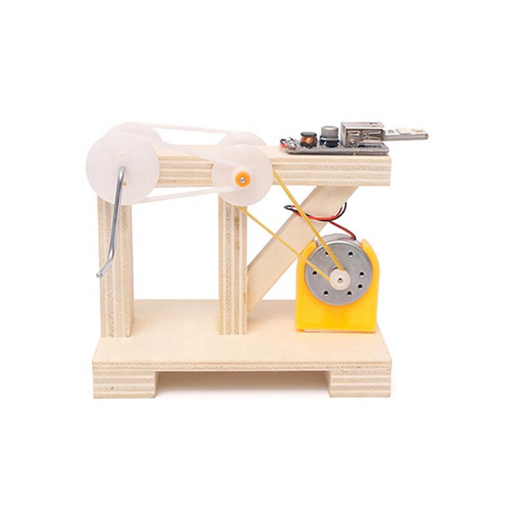 DIY Hand Crank Generator Fun Energy Conversion Kit for Kids (A-032)