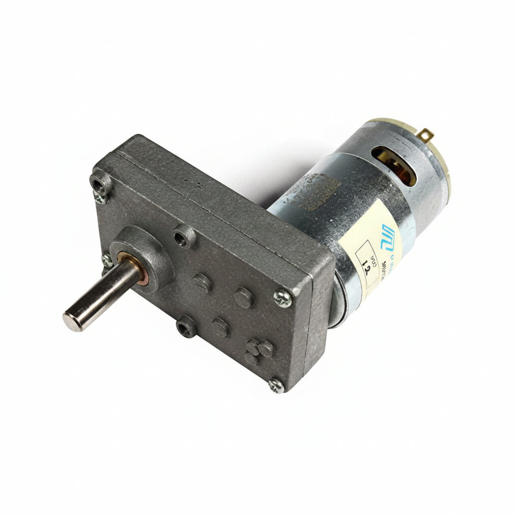 200 RPM 12v DC Rectangular Gear Box Motor ( short shaft )