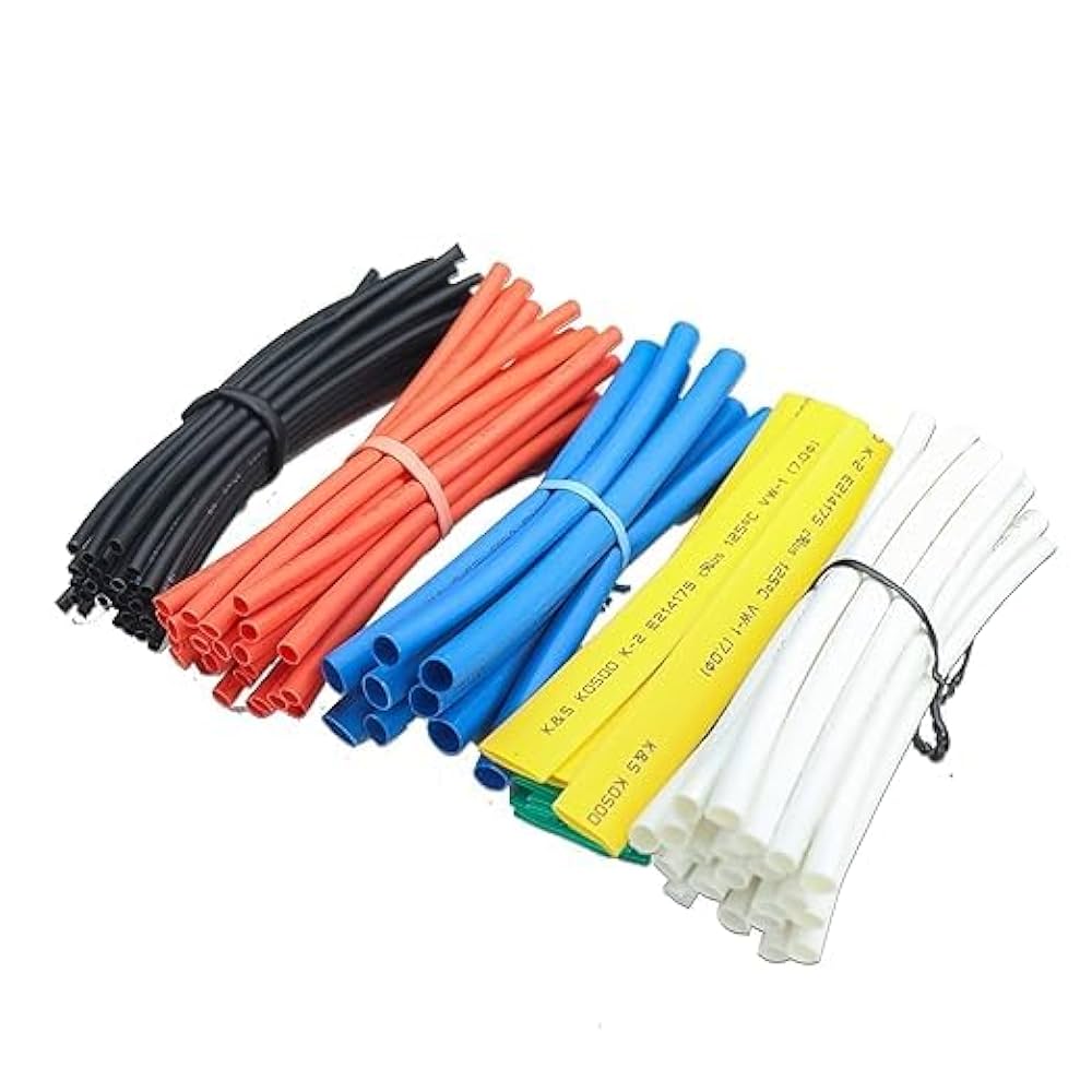 Assorted Colourful Heat Shrink Sleeve 20cm (1mm to12mm, 100 Pcs)