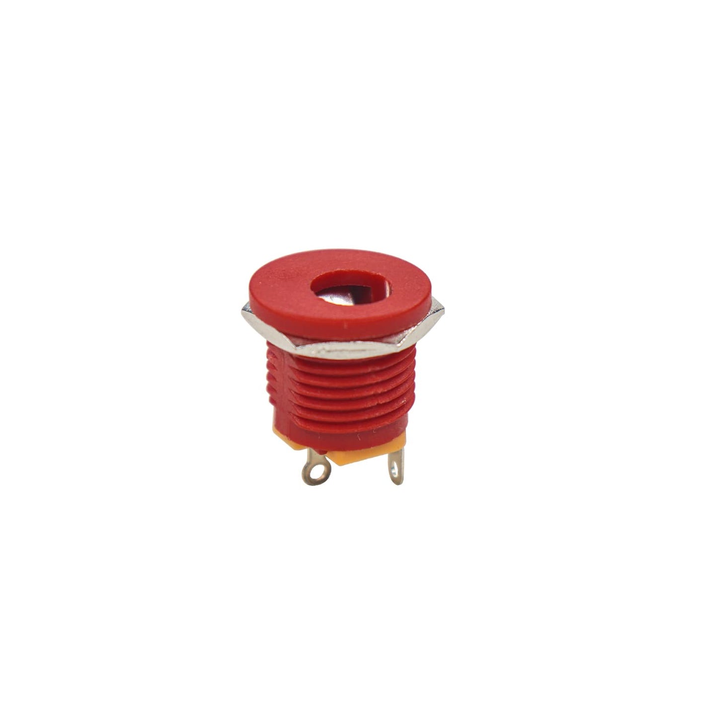 DC Jack Female Panel Mount 2.1mm (Red)