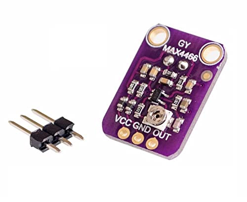 MAX4466 Electret Microphone Amplifier with Adjustable Gain Module