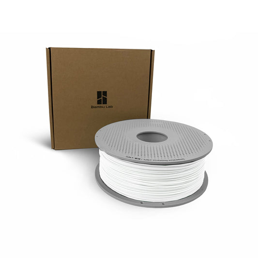 Bambu Lab PLA Basic Filament Jade White 1.75mm with Reusable Spool