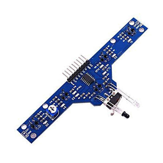 5 IR Sensor Array Line Tracking with Obstacle and Bump Sensor Arduino compatible