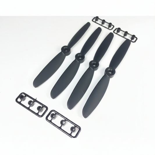 GEMFAN 5045 (5X4.5) Carbon Fiber Nylon Propeller, Black (2 Pair-2 CW+2 CCW )