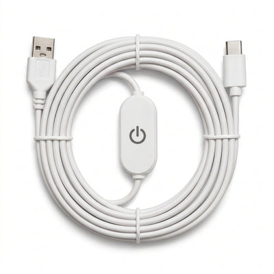 USB to Type-C LED Dimmer Cable with Touch Switch for Lithophane Lights