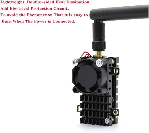 SoloGood 5.8Ghz 2W VTX FPV Transmitter Over 20Km Range TS582000 5.8G 2000MW 8CH Video Transmitter with 5dbi SMA Antenna for FPV Racing Drone Quadcopter