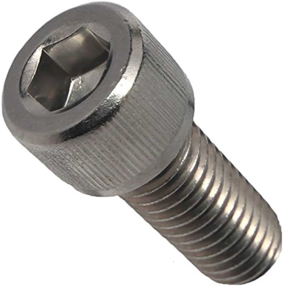 M2.5x8mm Hex (Allen) Socket Head SS304 Screw (Dia. 2.5mm, Length 8mm) (Pack of 10)