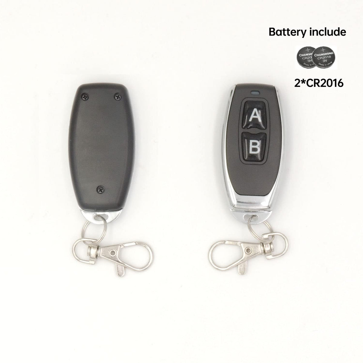 2 Ch 5v RF Transmitter and Receiver Remote Control Relay Switch Car Key Type
