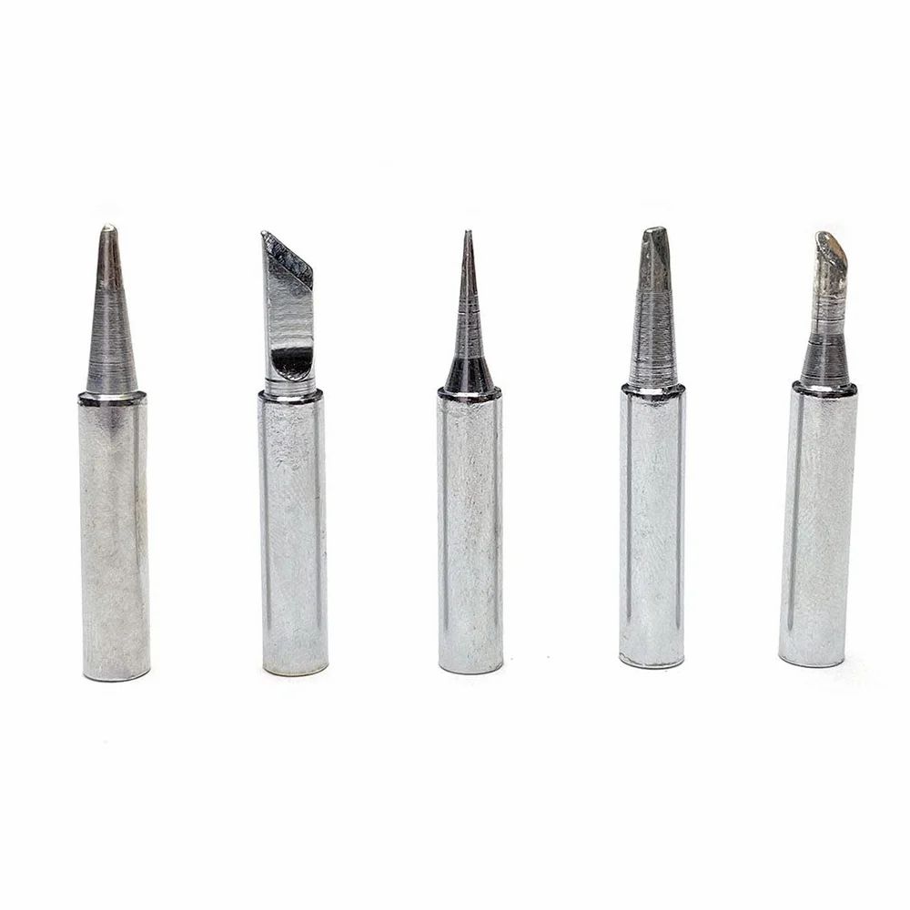60W 220V ESD Safe Temperature Adjustable Electric Soldering Iron with Extra 5 Bits