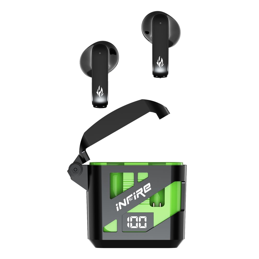 iNFiRe Firebud 64 Wireless Earbuds with 40H Playtime, Bluetooth 5.3, AI Voice Assistant, Touch Control for Calls, Music & Movies