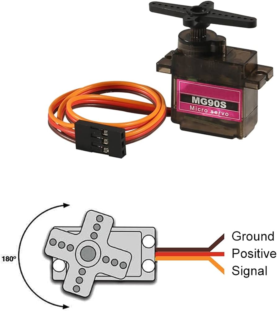 TowerPro MG90S Mini Digital Servo Motor- 180 Degree Rotation