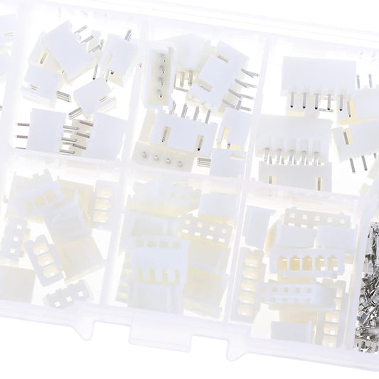 230pcs XH 2.54 2p, 3p, 4p, 5 Pin 2.54mm Pitch Terminal Kit / Housing / Pin Holder Kit