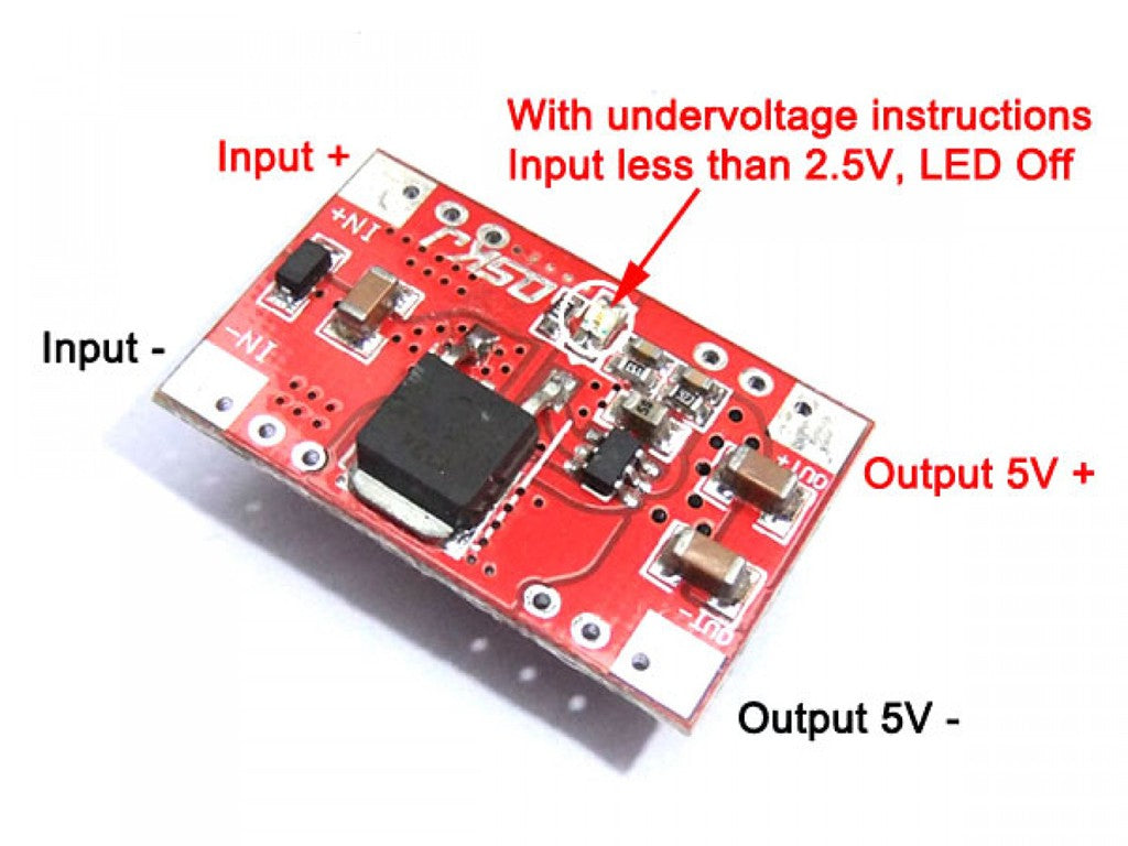 92% efficiency DC DC boost module 5V 3A instant 5A ultra small volume boost circuit board