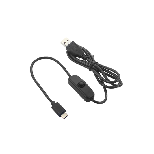 USB to Micro USB Cable 1.5 Meters With ON/OFF Switch Power Control For Raspberry Pi ( Black)