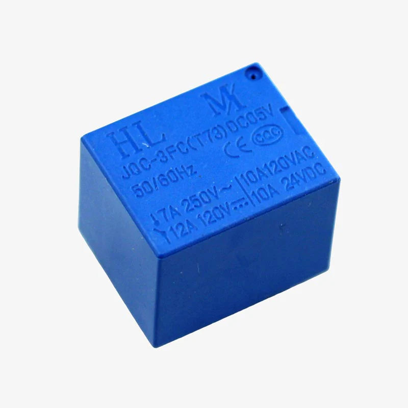 HL JQC-3FC (T73) DC 5V 7A / 12A SPDT Relay 5 PIN Sugar Cube PCB Mount