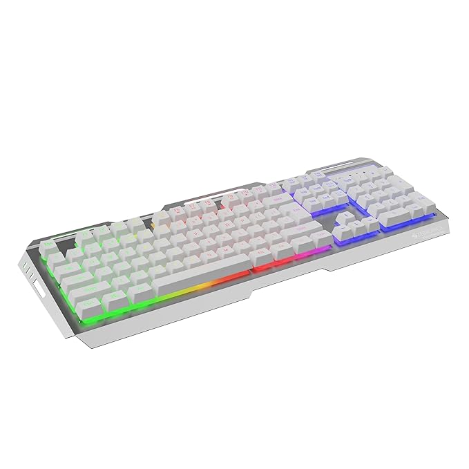 ZEBRONICS Transformer PRO Gaming Wireless Keyboard & Mouse Combo (White+Silver)