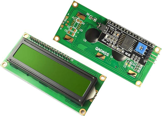 16x2 LCD with I2C Module (Yellow)