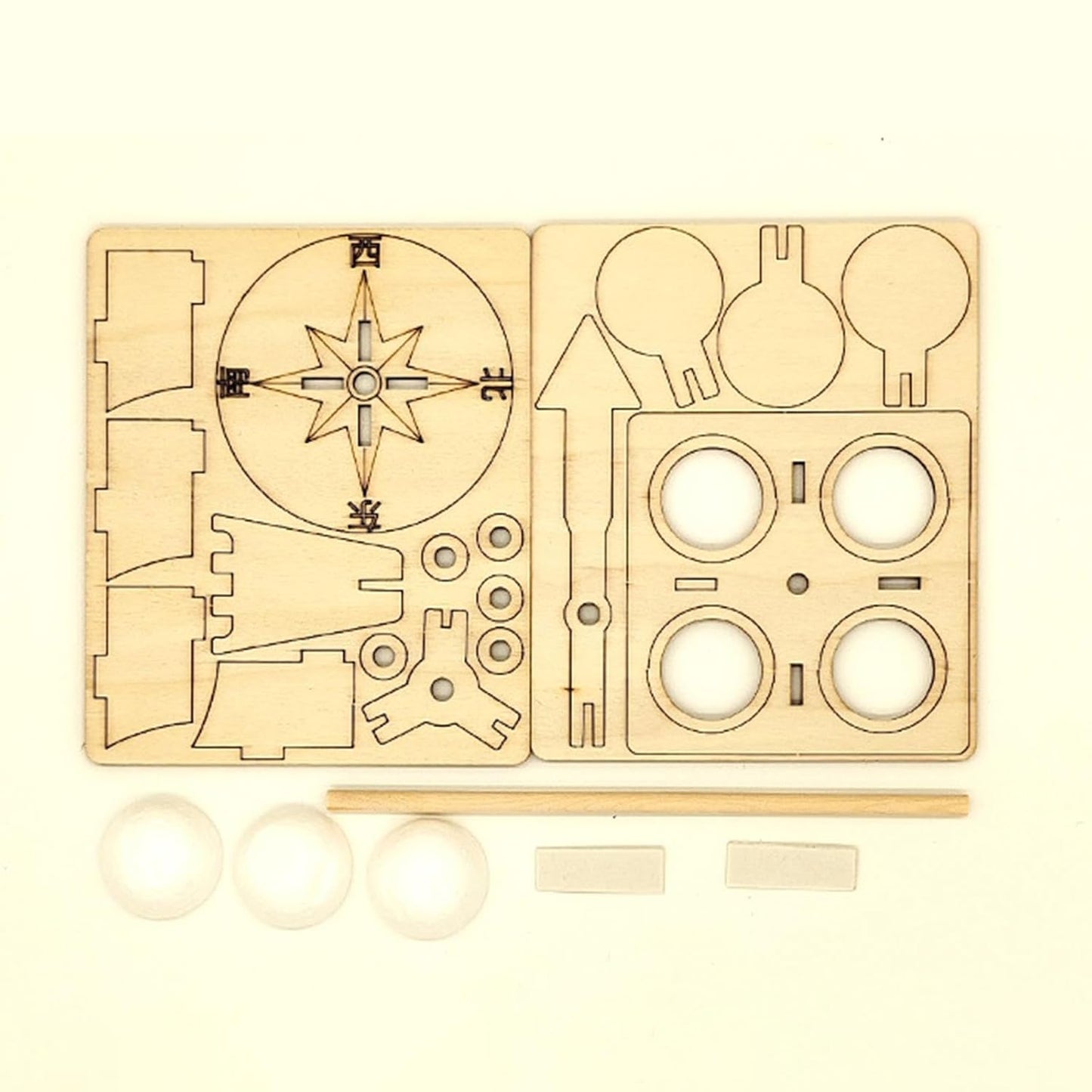DIY Wind Vane Early Wooden Science Experiment Kits Weather STEAM kit