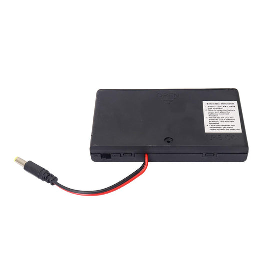 8 x AA 1.5v battery holder with On/Off Switch and DC JACK