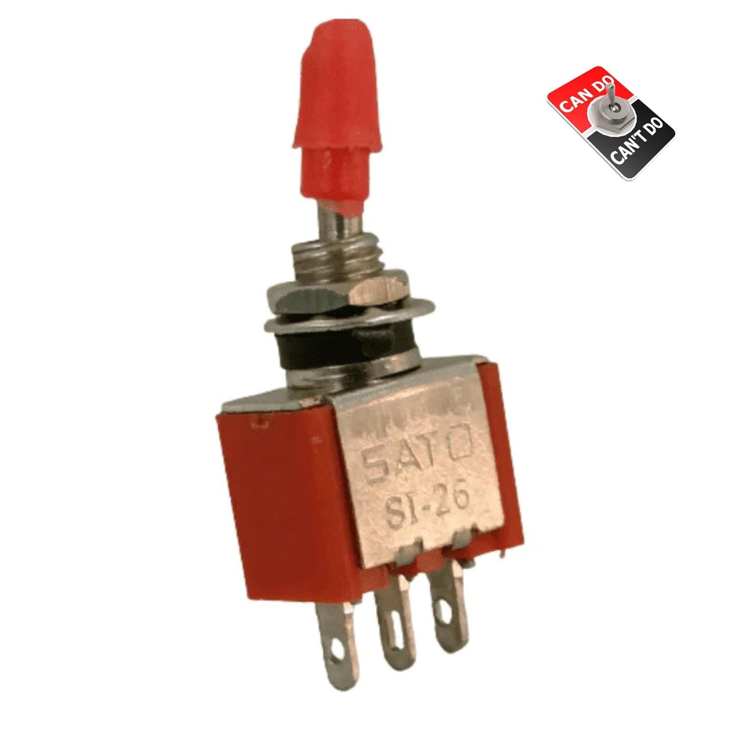 Sato SI-26 - 3 Pin 3A 250V Toggle Switch SPDT (1 Pc)