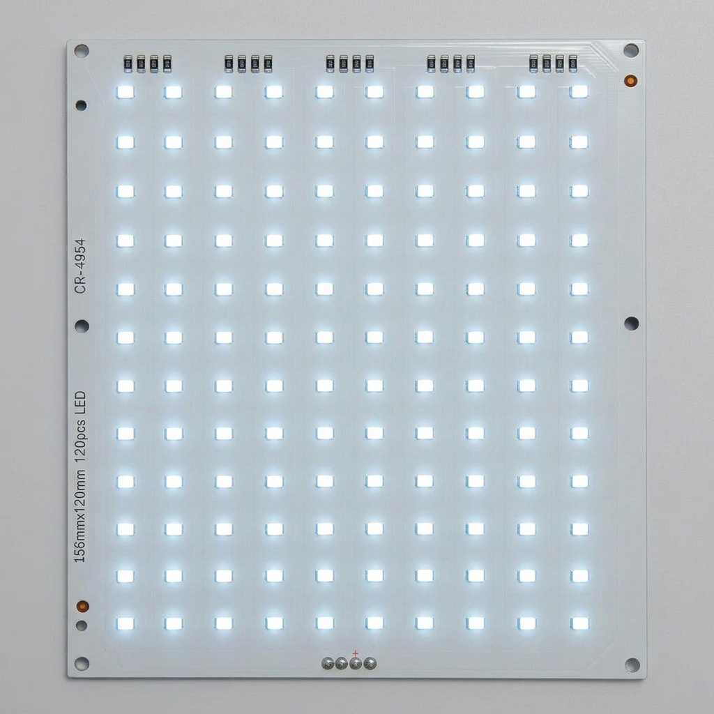 Lithophane LED Backlight Panel, Cool White, 5V Type-C, 120 LEDs, 156 × 120 mm