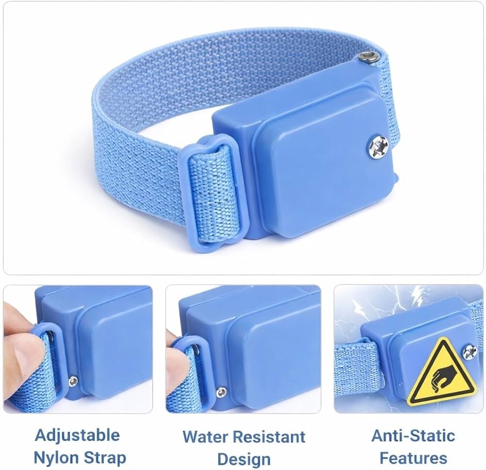 ESD Safe Anti-Static Wireless Wrist Band Adjustable