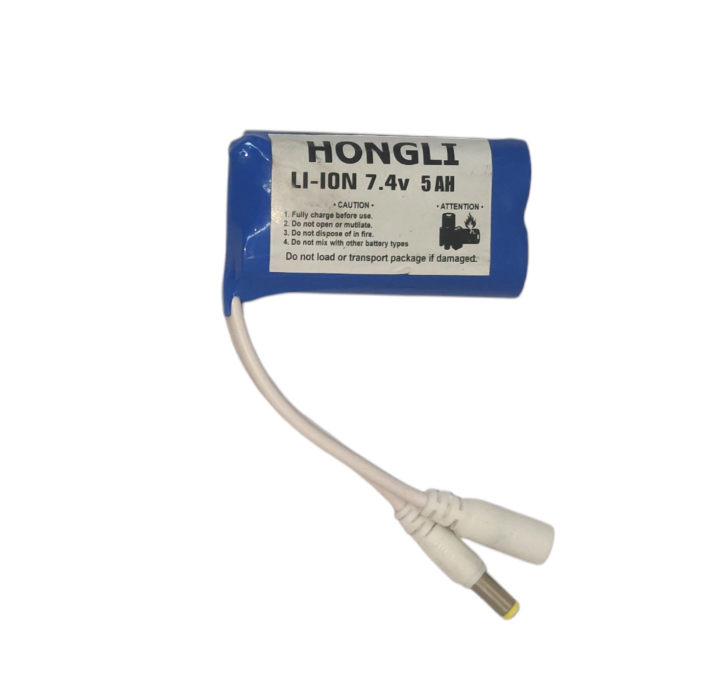Hongli 7.4V 5000 Mah with BMS Lithium ion Rechargeable Battery Pack (18650x2)