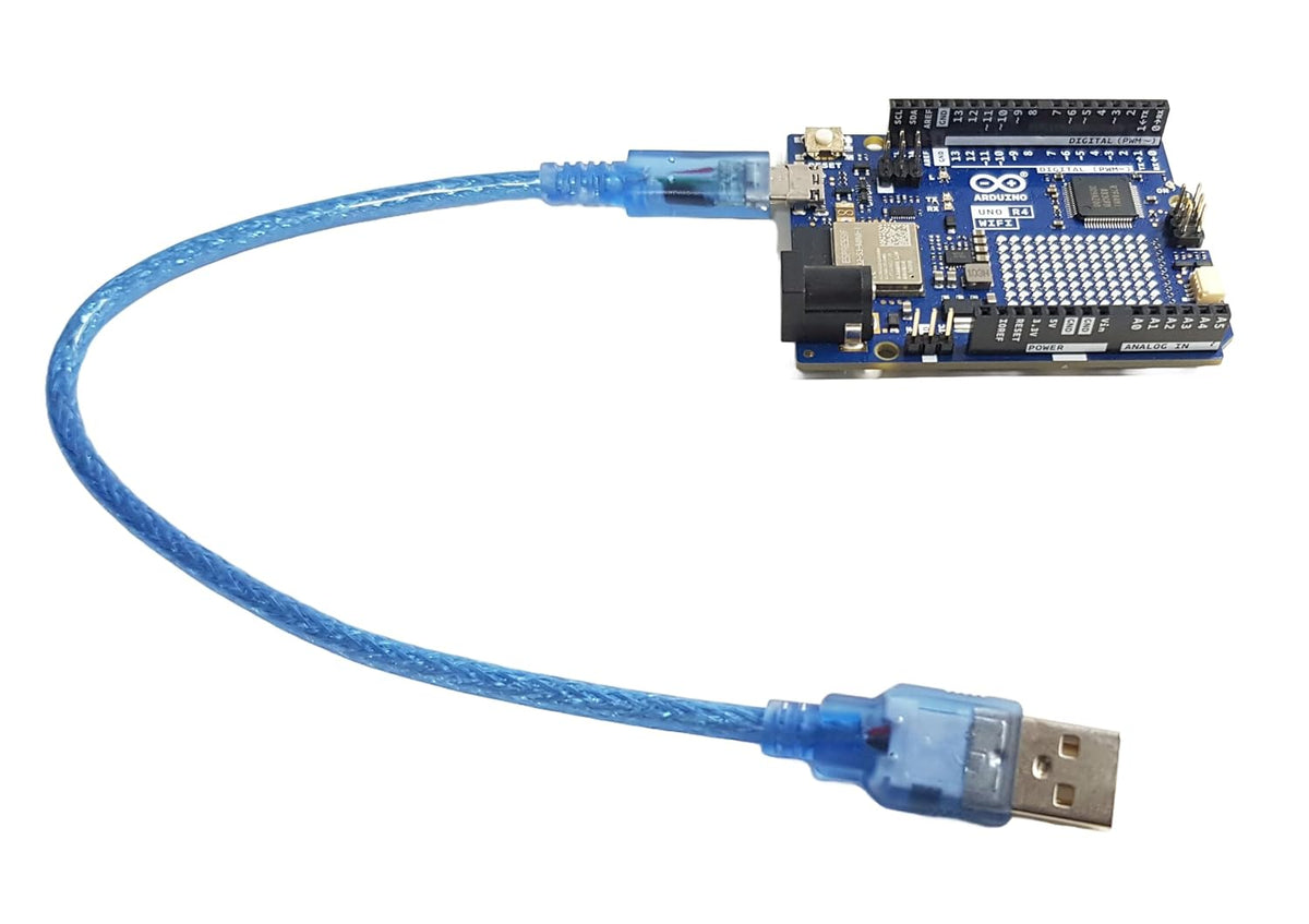 USB Type-A to Type-C Cable, 30 cm, Blue