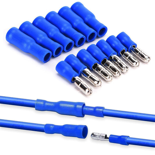Insulated Wire Crimp Terminal Male Female Connector Pair -Blue